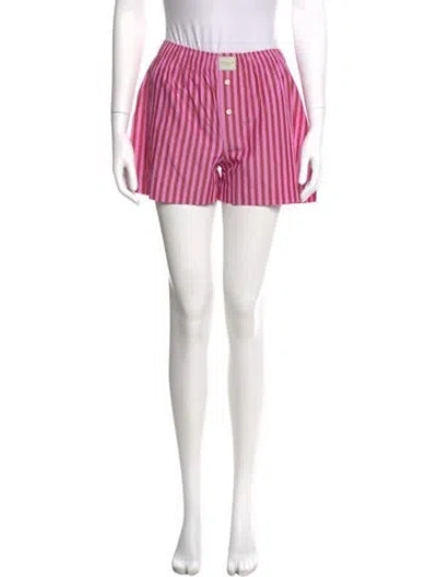 Pre-owned Comme Si Striped Mini Shorts W/ Tags In Pink