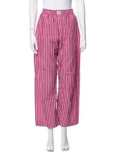 Pre-owned Comme Si Striped Pajamas In Pink