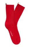 Comme Si The Cashmere Sock In Red