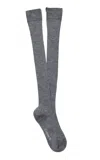 Comme Si The Knee High Wool Sock In Grey