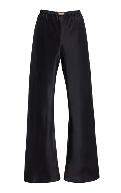 Comme Si The Silk Bias Pants In Black