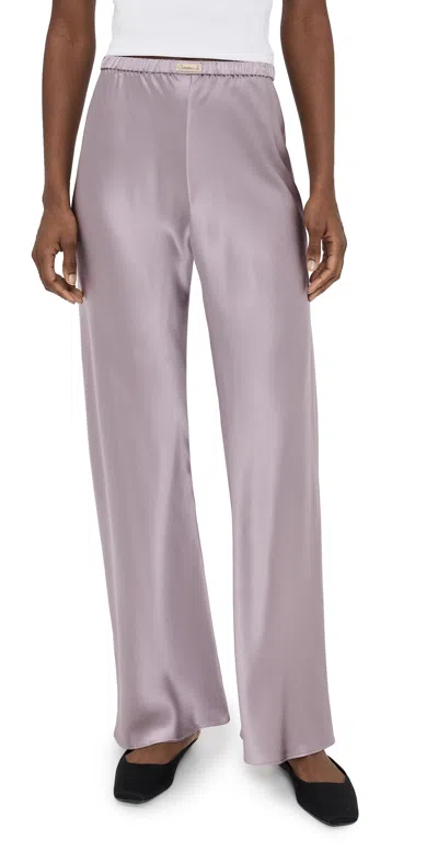 Comme Si The Silk Bias Pants Mauve In Purple