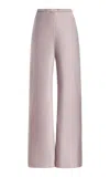 Comme Si The Silk-charmeuse Bias Pants In Pink