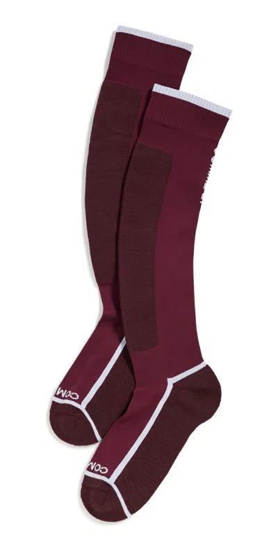 Comme Si The Ski Socks Maroon