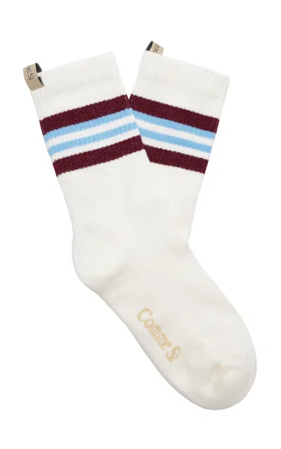 Comme Si The Striped Tube Sock In Multi