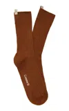 Comme Si The Yves Cotton Sock In Brown