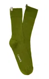 Comme Si The Yves Cotton Sock In Green