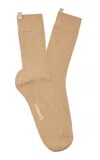 Comme Si The Yves Cotton Sock In Khaki