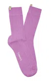 Comme Si The Yves Cotton Sock In Purple