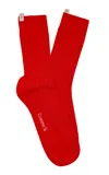 Comme Si The Yves Cotton Sock In Red