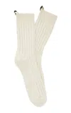 Comme Si The Yves Cotton Sock In White