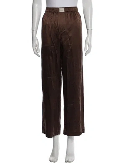 Pre-owned Comme Si Wide Leg Pants In Brown