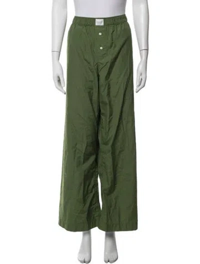 Pre-owned Comme Si Wide Leg Pants In Green