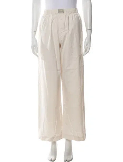 Pre-owned Comme Si Wide Leg Pants In Neutrals