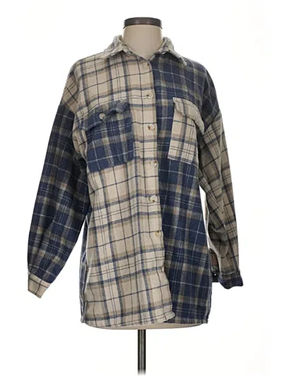 Pre-owned Commense 3/4 Sleeve Blouse In Blue