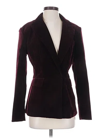 Commense Blazer Jacket In Burgundy
