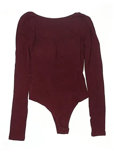Pre-owned Commense Bodysuit In Burgundy