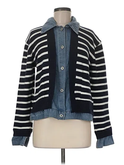 Pre-owned Commense Cardigan Sweater In Blue