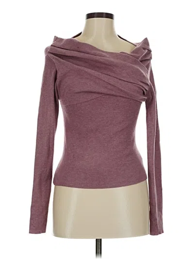 Pre-owned Commense Cardigan Sweater In Burgundy