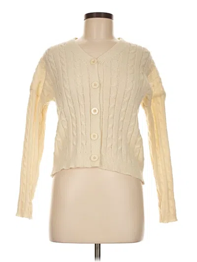 Pre-owned Commense Cardigan Sweater In White