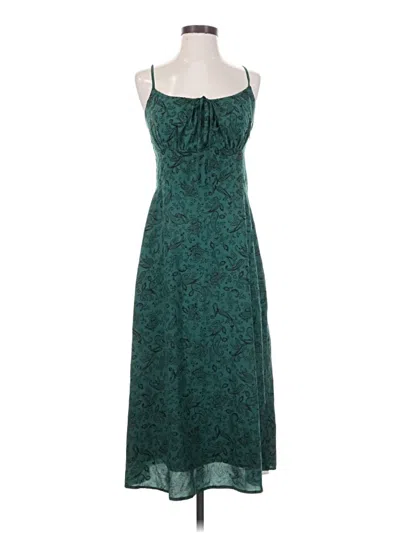 Pre-owned Commense Casual Dress In Green