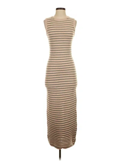 Pre-owned Commense Casual Dress In Tan