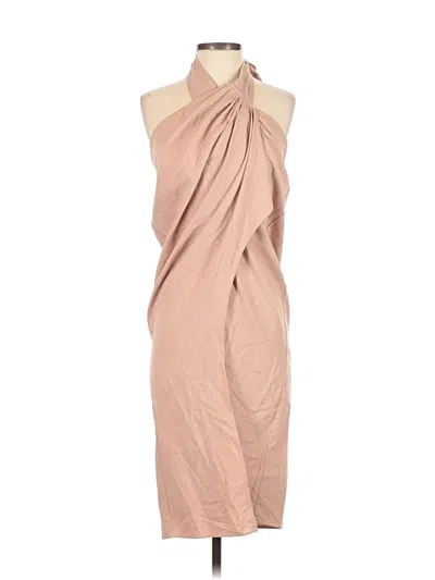 Pre-owned Commense Casual Dress In Tan