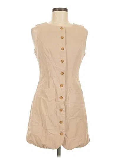 Pre-owned Commense Casual Dress In Tan