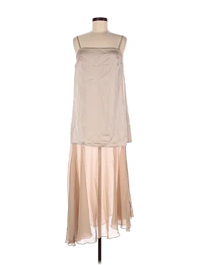 Pre-owned Commense Casual Dress In Tan