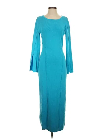 Pre-owned Commense Casual Dress In Teal