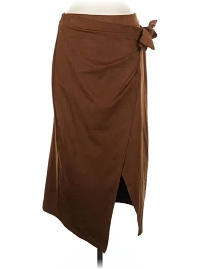 Commense Casual Skirt In Brown