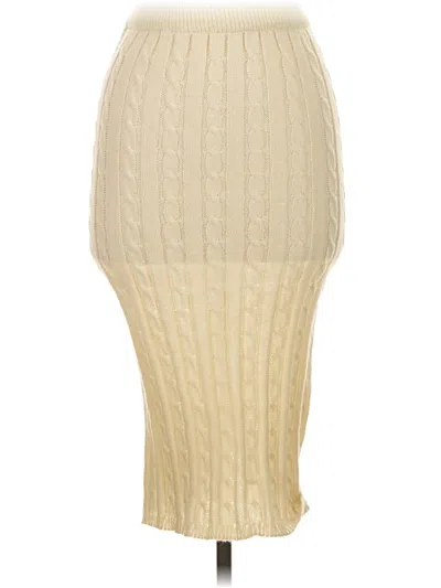 Pre-owned Commense Casual Skirt In White