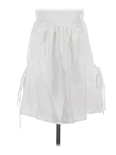 Pre-owned Commense Casual Skirt In White