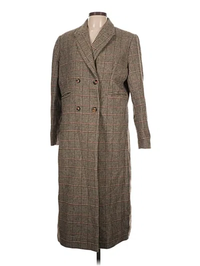 Pre-owned Commense Coat In Brown