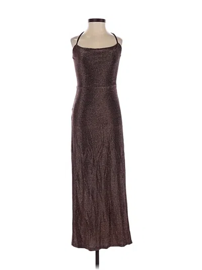 Pre-owned Commense Cocktail Dress In Brown