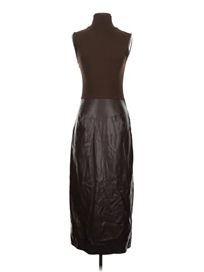 Pre-owned Commense Cocktail Dress In Brown