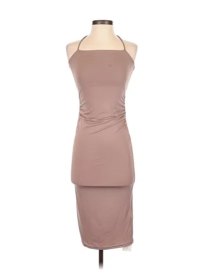 Pre-owned Commense Cocktail Dress In Brown