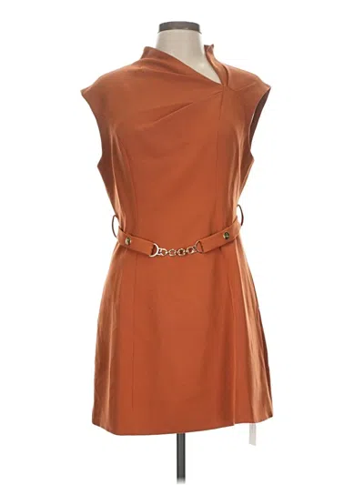 Pre-owned Commense Cocktail Dress In Brown