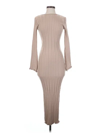 Pre-owned Commense Cocktail Dress In Tan