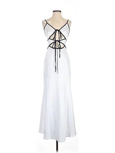 Pre-owned Commense Cocktail Dress In White
