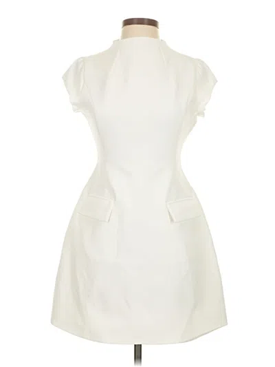 Pre-owned Commense Cocktail Dress In White