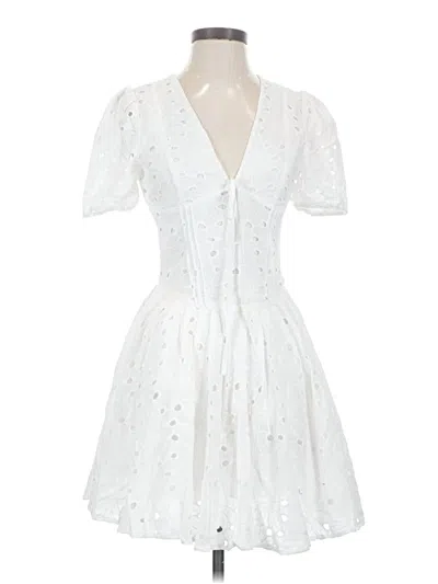 Pre-owned Commense Cocktail Dress In White