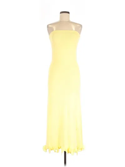 Pre-owned Commense Cocktail Dress In Yellow