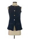 Commense Denim Vest In Blue