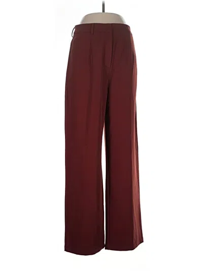 Pre-owned Commense Dress Pants In Burgundy