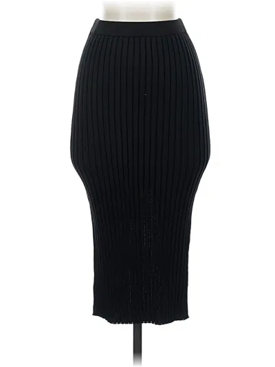 Pre-owned Commense Formal Skirt In Black