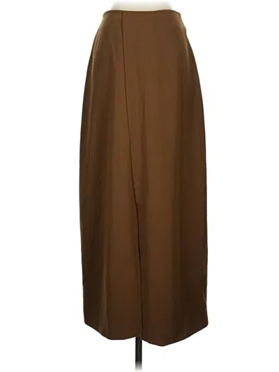 Pre-owned Commense Formal Skirt In Brown