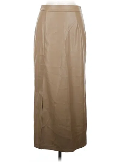 Pre-owned Commense Formal Skirt In Tan