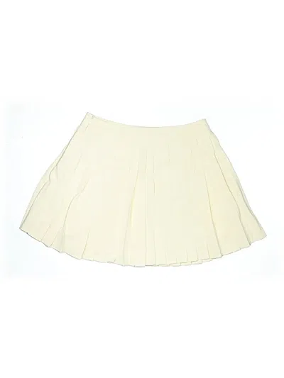 Pre-owned Commense Formal Skirt In White