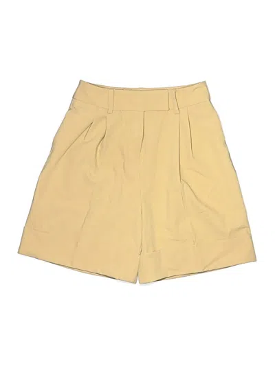 Pre-owned Commense Khaki Shorts In Yellow